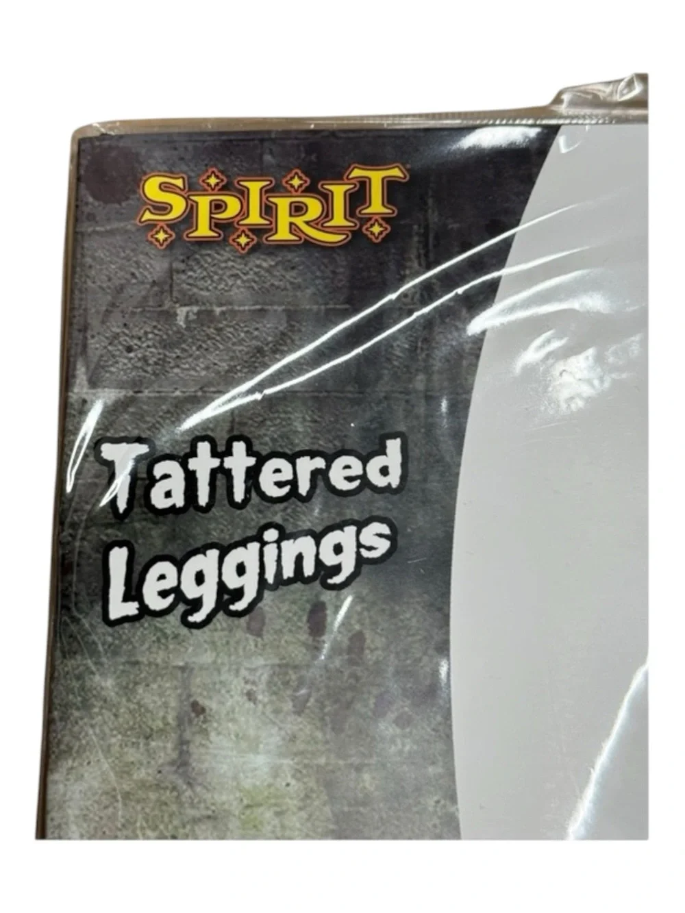 new Spirit Halloween 𖤍 Tattered Spandex Leggings 𖤍 Black 𖤍 One Size Fits Most